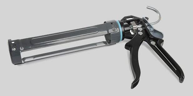 Kitpistool 300 ml koker Professioneel per stuk Alu/zwart