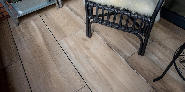 Keramiek Tegel Houtlook Aequa Silver 40x120x2 cm