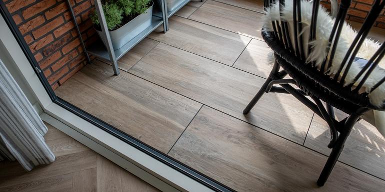 Keramiek Tegel Houtlook Aequa Silver 40x120x2 cm