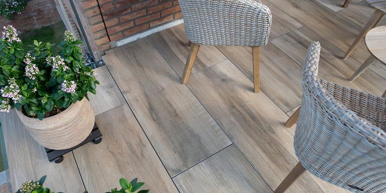 Keramiek Tegel Houtlook Aequa Tur 40x120x2 cm