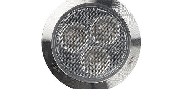 In-lite grondspot FLUX LED RVS 68 mm 12V