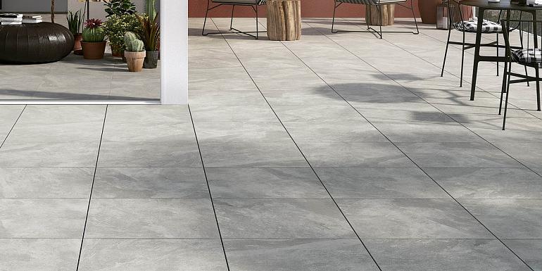 TwentyGres Rail Silver 60x60x2 cm