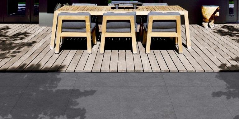 Outdoor Keramiek Tegel Grey 60x60x3 cm