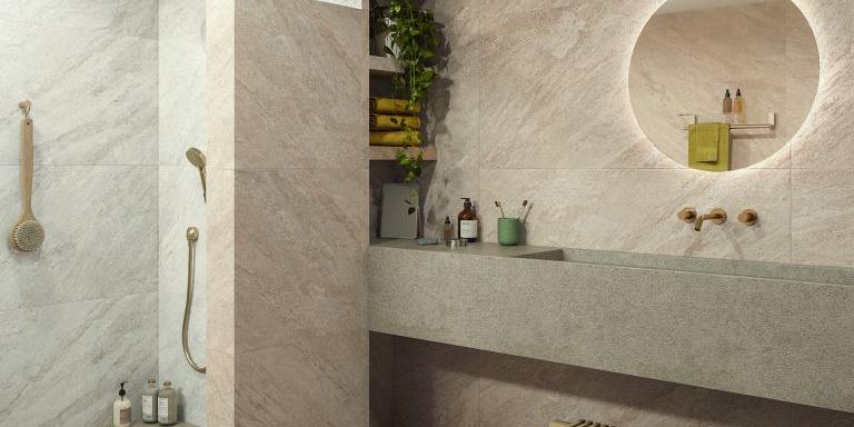 GeoCeramica Quartzstone Taupe 75x75x4