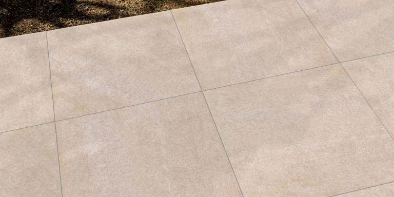 Outdoor Keramiek Tegel Beige 60x60x3 cm