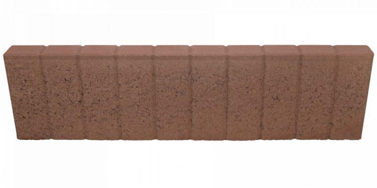 Quadrobandpalissade 8x25x100 cm Bruin