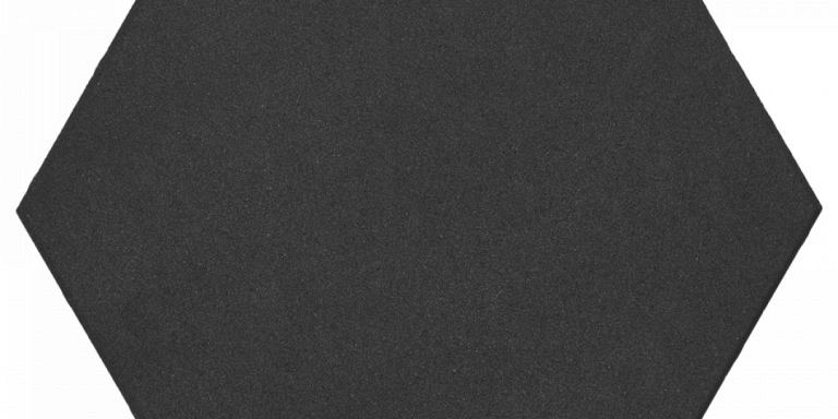 Soft Comfort Zeskant 60/52,5x30x4 cm Nero