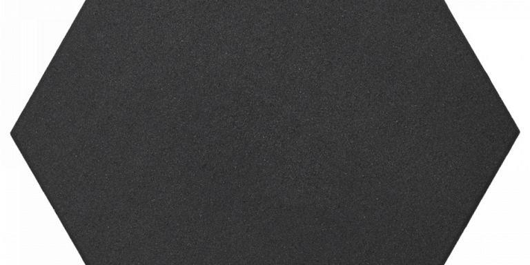 Soft Comfort Zeskant 60/52,5x30x4 cm Nero