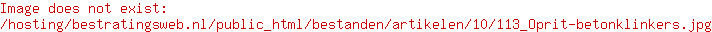 Welke tegels kunnen op de oprit?