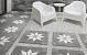 GeoCeramica Blooming Black Base 60x60x4 cm