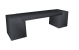 Oud Hollandse Designbank Antraciet 148x40x40 cm