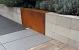 Afdekrand Corten voor stapelblok 15x200x15/43 cm