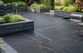 GeoCeramica Saint Laurent Noir 60x60x4 cm