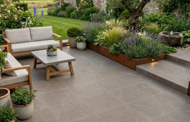 Outdoor Keramiek Tegel Uni Light Brown 60x60x3