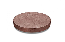 Oud Hollandse Tegel Rond Roodbruin 100x100x7cm