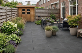 GeoCeramica Concreet Black 80x80x4 cm