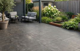 GeoCeramica Patch Plus Black 90x90x4 cm