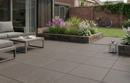 GeoCeramica Solid Agate Grey 60x60x4 cm