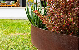 Straightcurve Ridigdline Cortenstaal 400x2200 mm