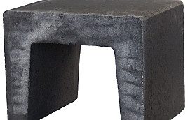 U-Steen Zwart 40x50x40 cm