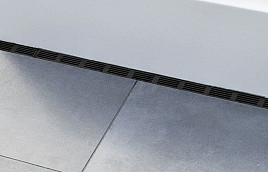 ACO Slimline goot met zwart aluminium designrooster