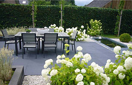 Tuintegel Met Facet Antraciet 60x60x4 cm