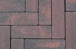 Strackstone+ Wijnrood/Antraciet 21x7x8 cm