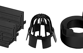 ACO Hexaline set eindplaten, onderuitloop en bladkorf