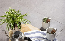 GeoCeramica Mountain Stone Taupe 80x80x4 cm