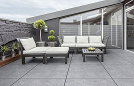 GeoCeramica Impasto Grigio Déco 80x80x4 cm