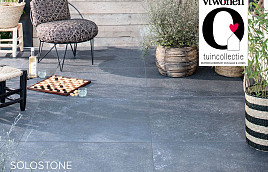 D&J Solostone 3.0 Uni Minerals Black 90x90x3 cm