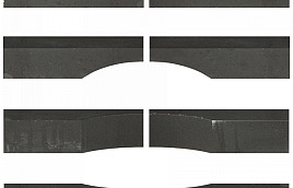 Linia Excellence Wave Nero 15x15x60 cm