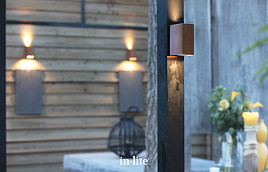 In-lite wandlamp ACE UP-DOWN CORTEN