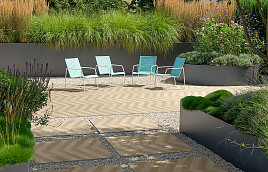 GeoCeramica Chevron Oak 60x120x4 cm