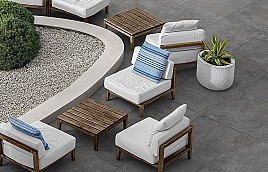 GeoCeramica Forma Fumo 80x80x4 cm