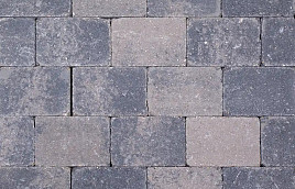 Kobblestones Grijs-Zwart 21x14x7 cm