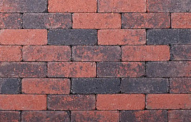 Kobblestones Rood-Zwart Dikformaat 20x6,5x6,5 cm
