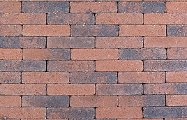 Kobblestones Bruin-Zwart Waalformaat 20x5x7 cm
