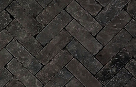 Gebakken Dikformaat Black Panther Antraciet 20x6,5x6 cm