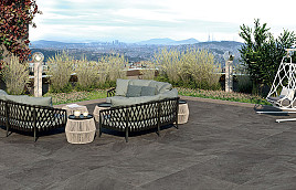 Keramiek Tegel Stones Slate Antracite 60x60x2 cm