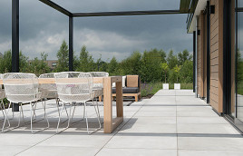 GeoCeramica Concreet Silver 80x80x4 cm
