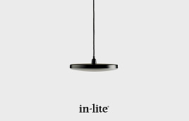 In-lite hanglamp DISC PENDANT BLACK 12V