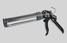 Kitpistool 300 ml koker Professioneel per stuk Alu/zwart