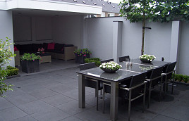 Terras+ Tegel Nero 60x60x4 cm