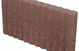Mini Rondobandpalissade 6x25x50 cm Bruin