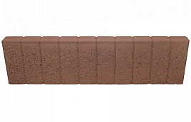 Quadrobandpalissade 8x25x100 cm Bruin
