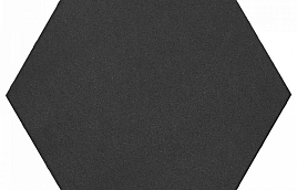 Soft Comfort Zeskant 60/52,5x30x4 cm Nero